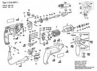 Bosch 0 603 167 603 Csb 550 Re Percussion Drill 230 V / Eu Spare Parts